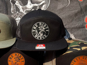 Richardson 7 Panel (Black/Silver leather patch)