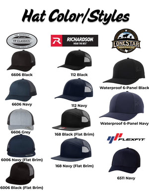American Flag Passport Style Patch Hat